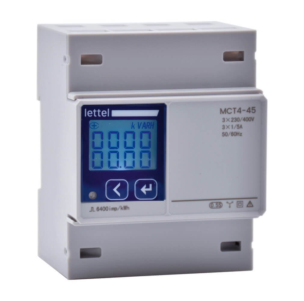 compteur électrique triphasé pour transfo de courant MCT4-45