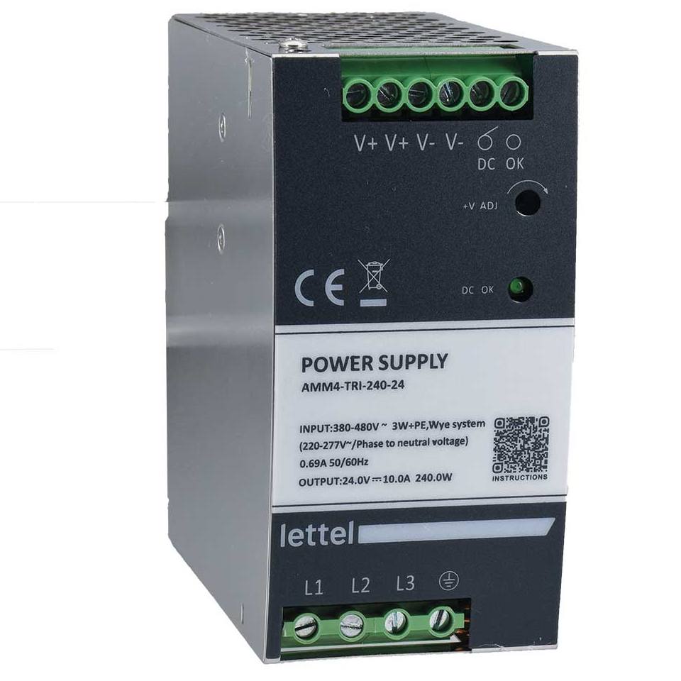Alimentation triphasée rail din cc AMM4-TRI