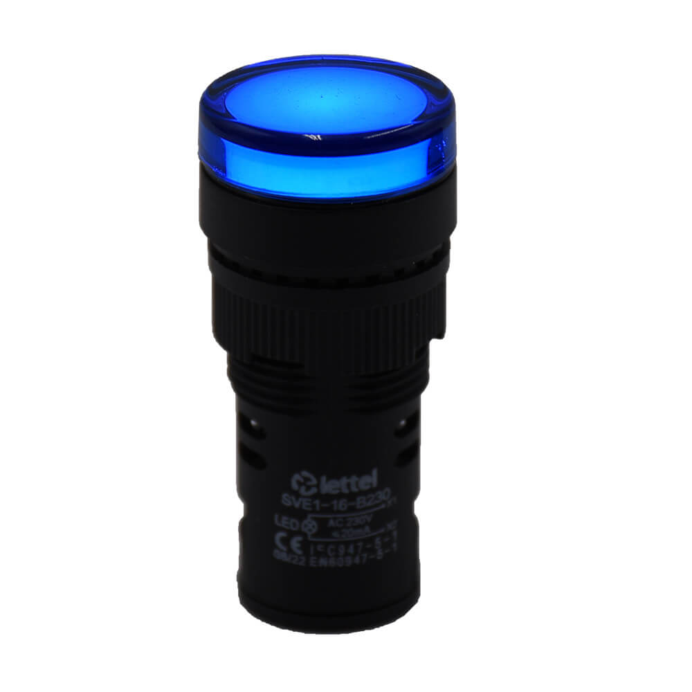 Voyant à led bleu diamètre 16mm