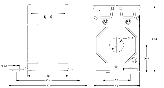 transformateur-courant-mtcf-451440 Schéma