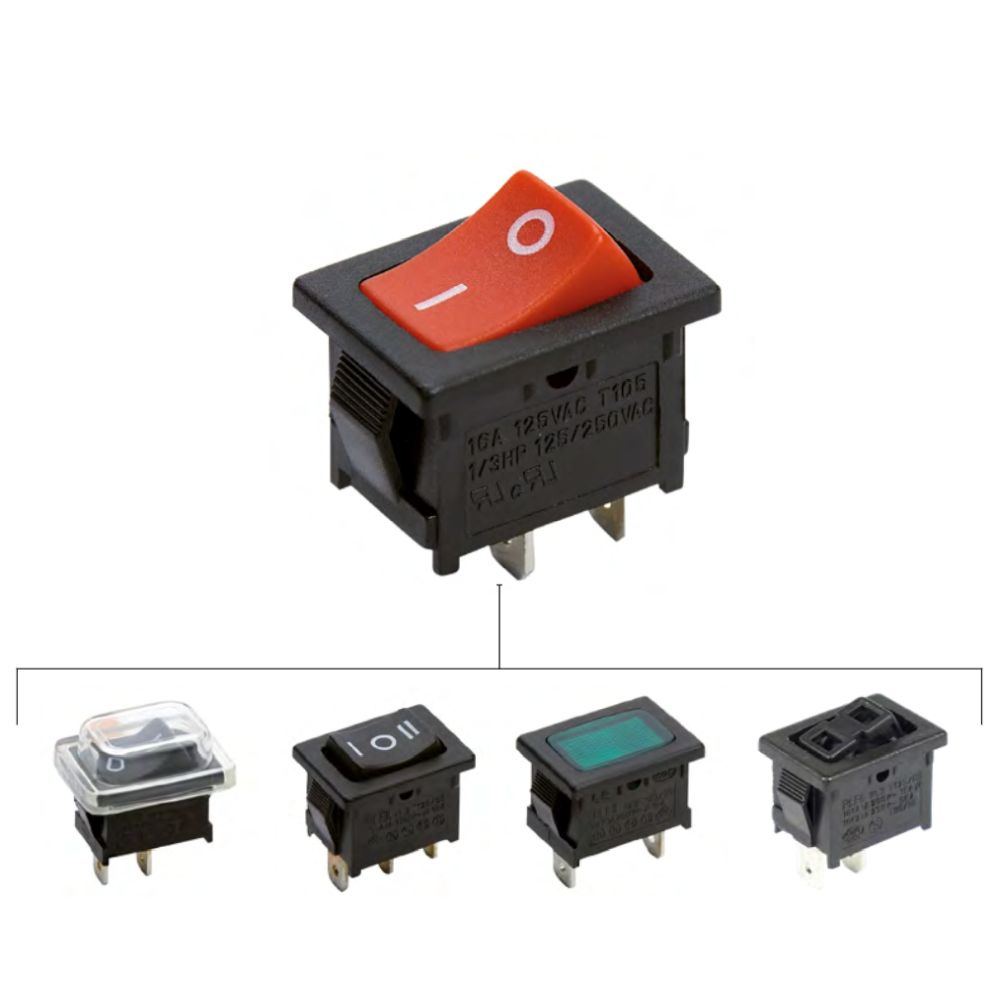 Interrupteur on-off unipolaire 19x13 mm